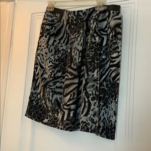 Animal print skirt